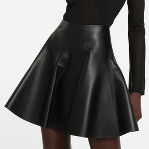 Jupes en cuir pour femmes OEM, tendance 2026, design streetwear, jupes en cuir sexy - Product Image 5