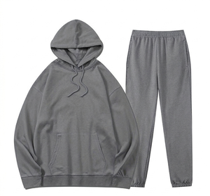 Prix d'usine Survêtement oversize en molleton French Terry pour homme, vêtements de sport tendance - Product Image 3