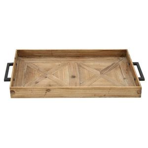 Plateau de service alimentaire en bois moderne, écologique et de haute qualité avec poignée, compatible lave-vaisselle, taille et logo personnalisables - Product Image 4