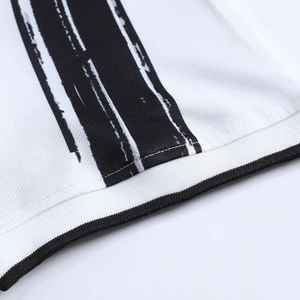 ผ้าพิมพ์ลายดิจิทัลสีขาวดำลายทาง สำหรับเสื้อผ้าและของตกแต่งบ้าน - Product Image 4
