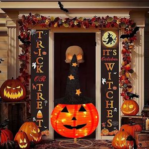 Lampes Citrouilles Pop-Up Pré-Éclairées d'Halloween avec Chapeau Étoilé, Pliables, 3 Modes, Boîte à Piles pour Utilisation Intérieure/Extérieure - Product Image 5