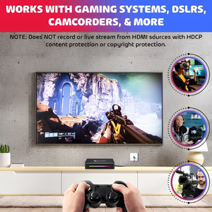 4K HD Video Capture Box with HDMI Input, HDMI Pass Through, <b>USB</b> <b>Plug</b> & Play, 4K60 HDR Recording & Live Streaming - Product Image 6