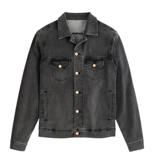 Chaleco sin Mangas de Lona Lavada Suave Azul Claro para Hombre, Ropa Exterior Informal y Relajada para Exteriores, Impermeable y Cortavientos, Venta al por Mayor - Product Image 2