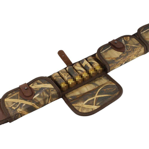 Ceinture de chasse en toile camouflage avec pochettes multi-boucles et boucle en cuir pour sports de plein air - Product Image 6