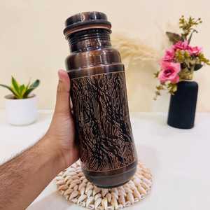 Bouteille d'eau en cuivre pur de qualité supérieure, anti-fuite, au design unique, conçue pour l'eau bouillante, en promotion - Product Image 5