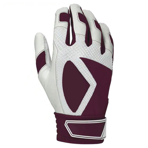 High Quality New Design Genuine Leather Palm Custom <b>Cheap</b> Baseball Batting Gloves SHIFT SPORTS Ambidextrous Hook Loop Durable - Product Image 1