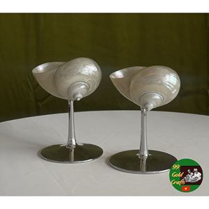 99 Vasos de Concha Natural Dorados para Presentación de Cócteles, Decoración de Mesa Costera y Suministros para Eventos de Lujo Hechos a Mano - Product Image 4
