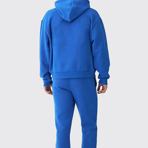 Ensemble de survêtement unisexe ample 2 pièces, ensembles de jogging pour femmes, tenues en polaire d'hiver en gros, ensemble pantalon 2 pièces, survêtements pour hommes - Product Image 4