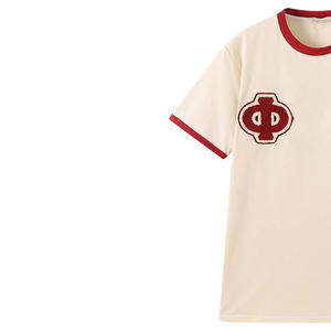 T-shirt respirant 100 % coton de haute qualité pour fraternité et sororité, motif lettres grecques, manches courtes, universitaire – Vente en gros USA Phi Pi Pi - Product Image 6