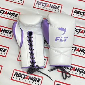 Fabrication en usine de gants de boxe sur mesure, 100% cuir véritable, professionnels, à lacets. - Product Image 6
