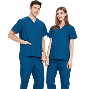Unisex Fashionable 100% Cotton <b>Medical</b> Scrub Uniforms Quick Dry Slim Fit for Hospital Use OEM <b>Model</b> Wholesale Price - Product Image 1