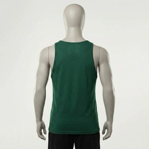 Unique Design Mens <b>Green</b> Gym Tank <b>Top</b> Sleeveless Fitness <b>Vest</b> Breathable Training Singlet Soft Stretch Athletic Wear Custom OEM - Product Image 5