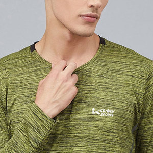 Camiseta de yoga para hombre fabricada en fábrica por OEM, de color sólido y con diseño sólido, de secado rápido y peso ligero. - Product Image 4