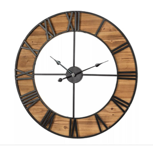 Horloge murale en bois naturel, nouveau design, best-seller, personnalisée, faite à la main, décoration murale pour la maison, en vente - Product Image 5
