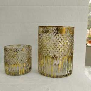 Jarrón de Cristal para Mesa, Diseño de Corte Diamante, Moderno, Artístico, Hecho a Mano, Decoración Ecológica para Bodas y Diwali - Product Image 3