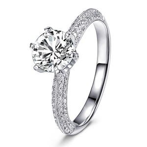 Anillo de Diamante Moissanite Ecológico para Mujer, de Lujo, para Fiestas, Bodas, Compromisos y Eventos Especiales, Disponible a Buen Precio - Product Image 6