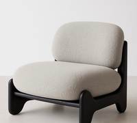 Silla de Madera Ecológica Contemporánea con Cojín Suave para Apartamentos Modernos y Muebles de Casa de Campo