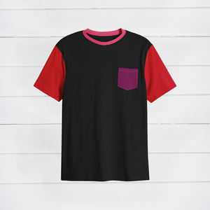 T-shirts personnalisés à manches courtes en coton multicolores à col rond avec broderie pour l'été, 280 g/m², coupe ample - Product Image 4