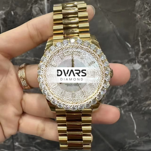 Montre-bracelet automatique de luxe Eminence, mouvement mécanique, acier inoxydable, diamant Moissanite couleur D VVS1, cristal saphir - Product Image 1