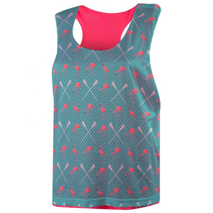<b>Women's</b> Flamingo Lacrosse Pinnie Reversible <b>Mesh</b> Tank <b>Top</b> Sublimation Print Breathable Sport Wear <b>Women's</b> Flamingo Lacrosse - Product Image 1