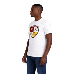 T-shirt blanc avec écusson Kappa Alpha Psi Kappa League, vêtement de fraternité grecque au design classique, confort premium et coupe élégante - Product Image 3