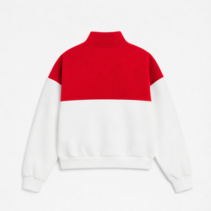 Delta | Sigma | Theta Sorority Quarter <b>Zip</b> Pullover Women's Fleece Jumper Mock Neck Embroidered Sweatshirt <b>Zip</b>-<b>Up</b> Pullover - Product Image 3