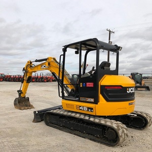 Mini-excavatrice JCB 48Z-1 avec pince hydraulique, poids opérationnel de 10 à 500 lb, excavatrice sur chenilles, godet de 1,15 m, puissance de 120 kW - Product Image 3