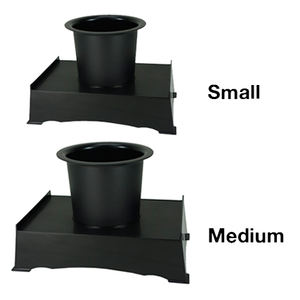 Pot de fleurs écologique en plastique PP Kyokadai pour la décoration de la maison, les halls d'hôtels, les cafés, 2 couleurs blanc et noir, 3 tailles mini, petit, moyen - Product Image 4