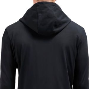 Sweat-shirt à capuche zippé léger pour homme, en jersey actif, tissu respirant pour la gym, l'entraînement et la course à pied - Product Image 4
