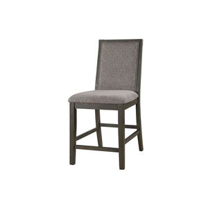 Juego de 2 Sillas de Comedor Modernas, Tapizadas en Tela Gris con Cojín de Espuma, para Cocina y Comedor - Product Image 3