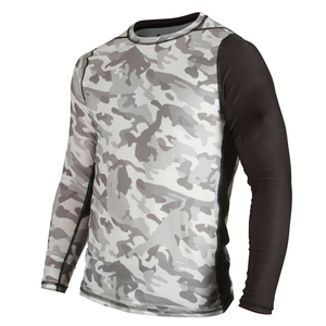 <b>Men's</b> Full Sleeve Rash Guard Sublimation Print Quick Dry Breathable Spandex Polyester <b>Compression</b> <b>Shirt</b> 140g Adult Size - Product Image 5