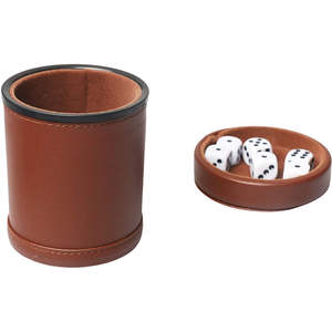 Gobelet à dés de jeu en cuir pour fêtes, bars, jeux de devinettes et usage occasionnel - Product Image 2