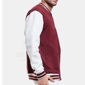 Best Selling Varsity Winter Jacket New Arrival Casual <b>Covered</b> <b>Button</b> Breathable Material Eco-Friendly Lightweight Outdoor - Product Image 2
