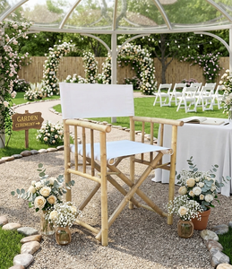 Wholesale Modern Bamboo Director <b>Folding</b> Chair and Dining Room Villa <b>Garden</b> Bar Set - Product Image 1