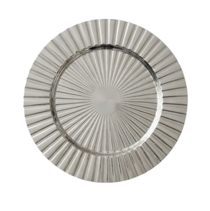 Plato de Presentación Plateado de Último Diseño para Bodas, Catering y Restaurantes, Plato Grande para Servir Comida - Product Image 4