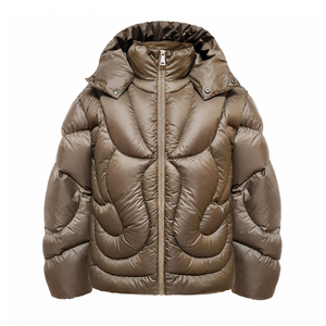 Veste matelassée noire pour homme, veste matelassée utilitaire pour homme, veste matelassée minimaliste pour homme pour vêtements de marque privée - Product Image 5
