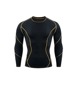 Logo personnalisable, couleur personnalisée, respirant, nouvelle arrivée, impression par transfert thermique personnalisée, rashguard à manches longues, polyester 200g - Product Image 5