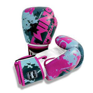 Guantes de Boxeo Profesionales de Cuero Personalizados de 6oz y 20oz con Agarres para las Manos y Cierre de Gancho y Bucle para Muay Thai y Kickboxing - Product Image 2