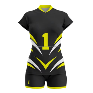 Uniforme de volley-ball unisexe 100% polyester, design personnalisé, dernier modèle à prix bas, Ronpex International RI-250, poids du tissu 120g - Product Image 4