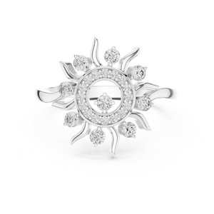 14K Elegant Silver <b>CZ</b> Diamond <b>Ring</b> Party Wear Jewelry - Product Image 6