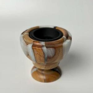 Brûleur d'encens élégant en bois et résine, fait main et écologique, pour les séances d'aromathérapie, les espaces spirituels et les accents décoratifs raffinés - Product Image 4