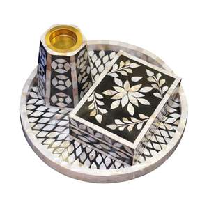 Juego de Incienso Árabe de Alta Calidad con Incensario de Madreperla, Caja para Bakhoor y Bandeja, Venta al por Mayor en Dubái, Emiratos Árabes Unidos - Product Image 1