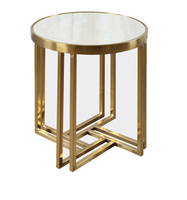 Table basse de luxe en bois brun et fer, table d'appoint carrée ou ovale, pour maison intelligente, villa, salle à manger de luxe