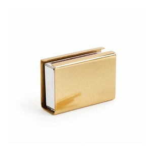 Luxury Brass <b>Matchbox</b> Holder Decorative Metal Match Box Cover Elegant Tabletop Accessory for Home Decor and Candle Lighting Use - Product Image 1