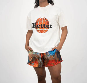 Shorts en maille tie-dye personnalisés style streetwear, shorts de basketball par sublimation, impression de logo, shorts tie-dye pour hommes - Product Image 5