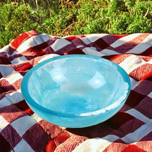 Bol de service en résine jetable écologique de luxe au design moderne pour les collations, les salades et les fruits (personnalisé) - Product Image 1