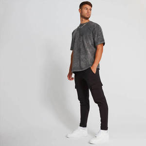 Service OEM – T-shirts légers pour hommes effet délavé – T-shirts slim fit pour hommes effet délavé, très tendance - Product Image 5