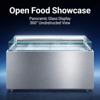Réfrigérateur commercial sans congélateur XY, refroidissement par air, vitrine blanche à couvercle en verre