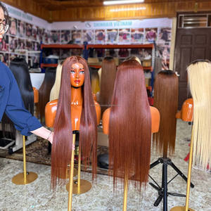 Top Selling Virgin Hair Vietnamese HD <b>Lace</b> <b>Front</b> Glueless Bone Straight Long <b>Wig</b> - Product Image 6