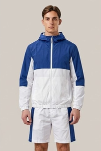 Wind Breaker Shorts Set Men / Men Full Zip Up Hooded <b>Jacket</b> Elastic Waist Shorts Set/<b>Rain</b> Waterproof Two Piece Shorts Set - Product Image 2